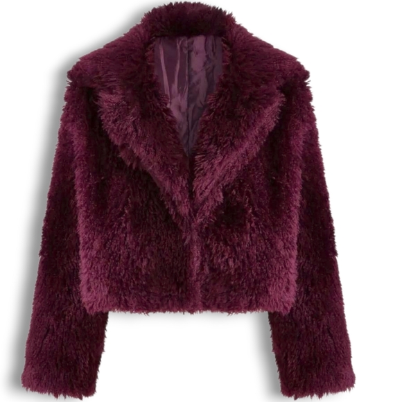 Cider Jackets & Blazers - CIDER Fuzzy Faux Fur Pocket Jacket